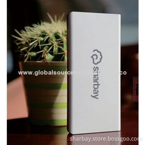 10,000mAh USB mobile phone chargers, 5V/2.1A, built in Li-polymer battery, RoHS-, FCC-, CE-marked
